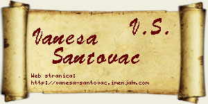 Vanesa Santovac vizit kartica